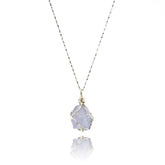 Soulmist fluorite necklace wrapped in silver wire